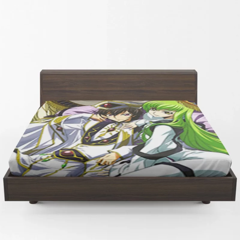 C.C. Lelouch & Suzaku Anime Fitted Sheet 1