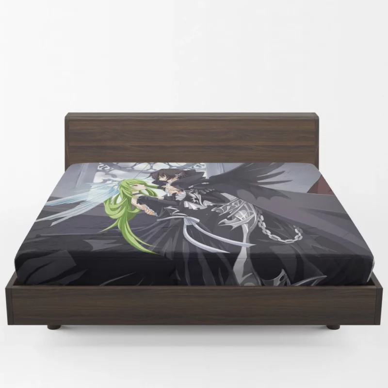 C.C. & Lelouch Unbreakable Bond Anime Fitted Sheet 1