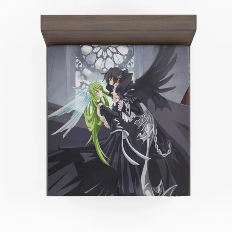 C.C. & Lelouch Unbreakable Bond Anime Fitted Sheet