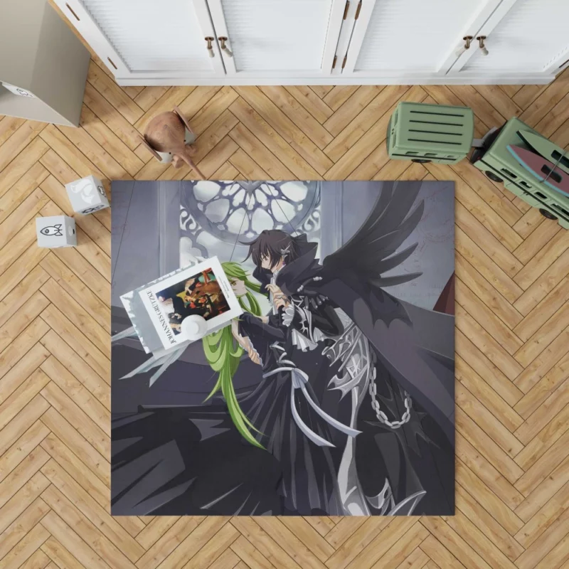 C.C. & Lelouch Unbreakable Bond Anime Rug