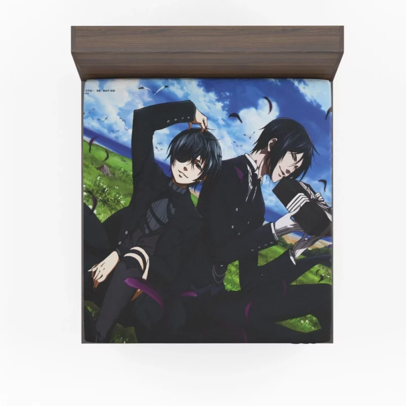 Ciel and Sebastian Unbreakable Bond Anime Fitted Sheet