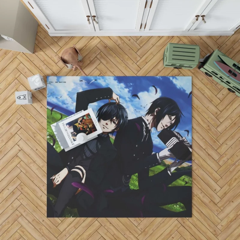 Ciel and Sebastian Unbreakable Bond Anime Rug