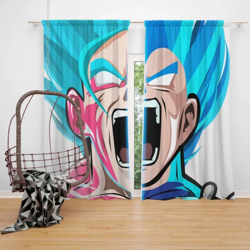 Clash of Titans Goku vs. Vegeta Anime Curtain
