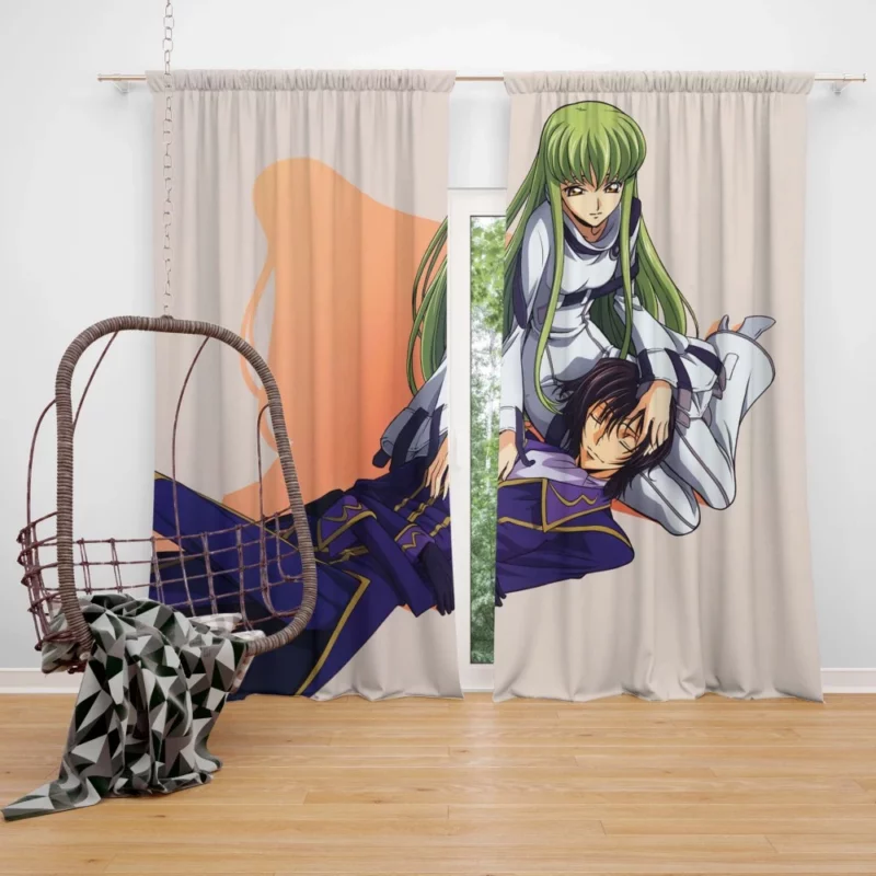 Code Geass C.C. & Lelouch Anime Curtain