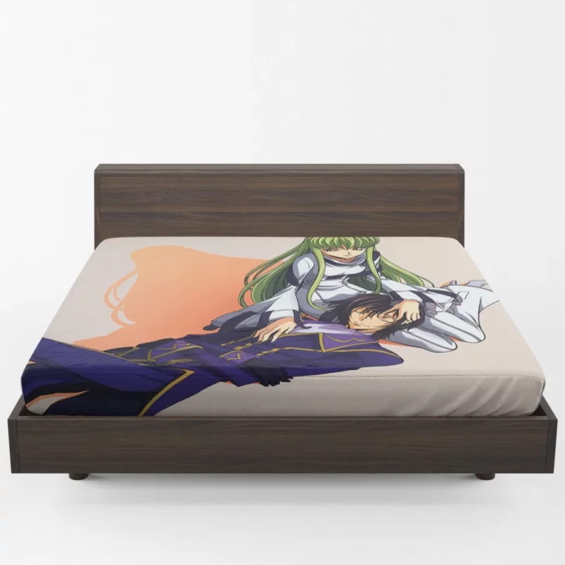 Code Geass C.C. & Lelouch Anime Fitted Sheet 1