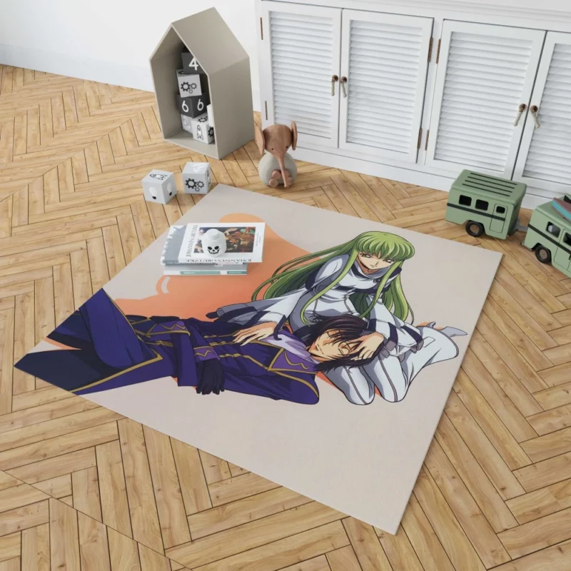 Code Geass C.C. & Lelouch Anime Rug 1