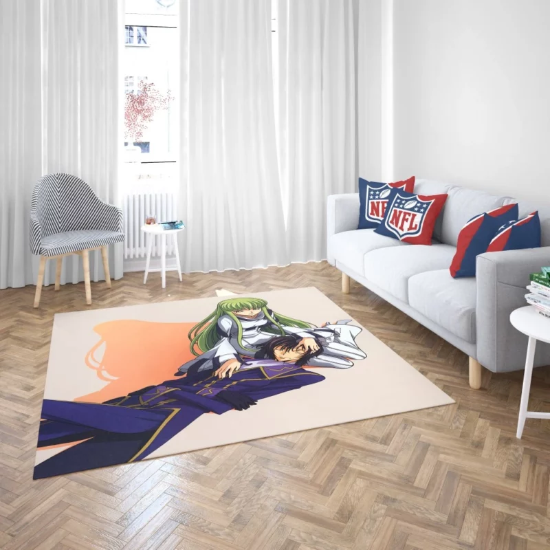 Code Geass C.C. & Lelouch Anime Rug 2