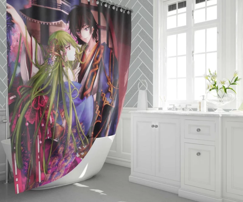 Code Geass Lelouch Journey Anime Shower Curtain 1