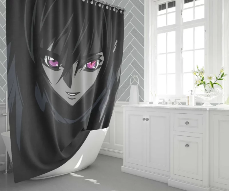 Code Geass Lelouch Lamperouge Anime Shower Curtain 1