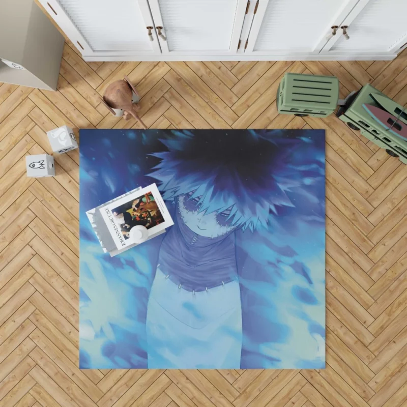 Dabi Fiery Persona in My Hero Academia Anime Rug