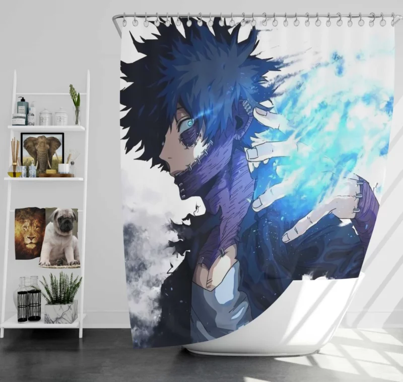 Dabi Flame-Wielding Villain Anime Shower Curtain