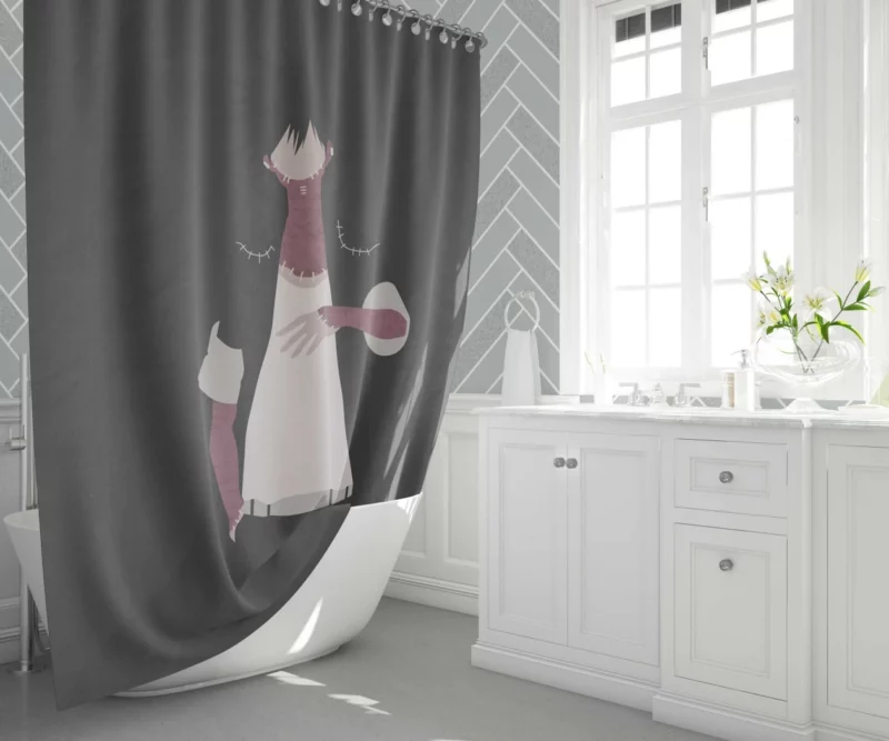 Dabi Minimalist and Enigmatic Anime Shower Curtain 1