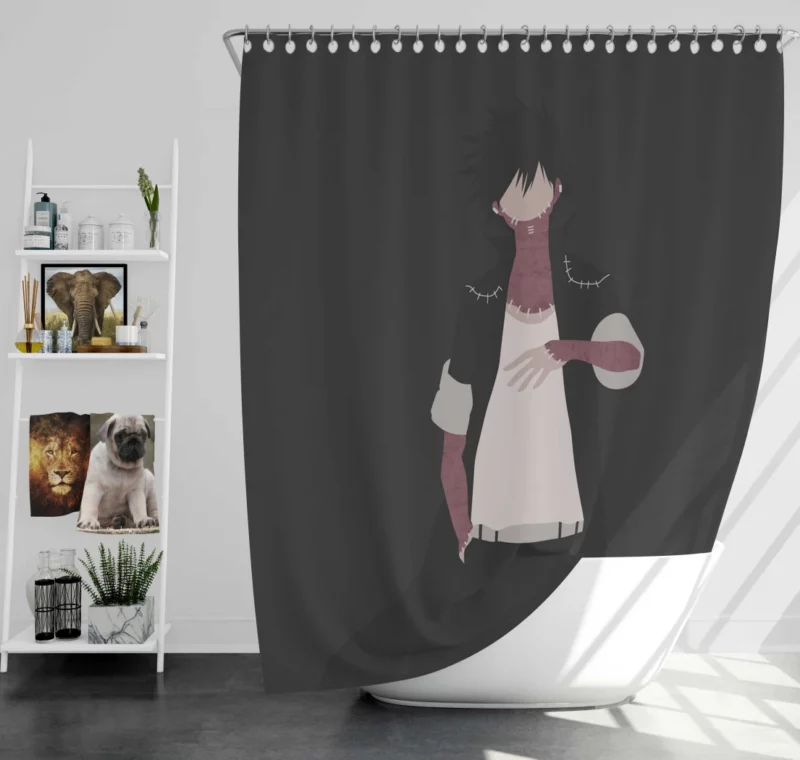 Dabi Minimalist and Enigmatic Anime Shower Curtain