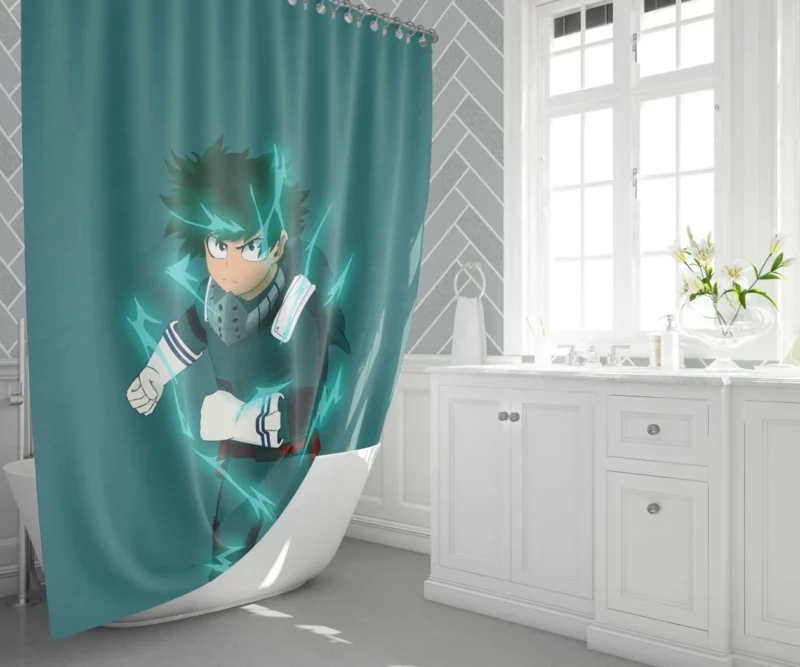 Deku - Boku no Hero Anime Shower Curtain 1