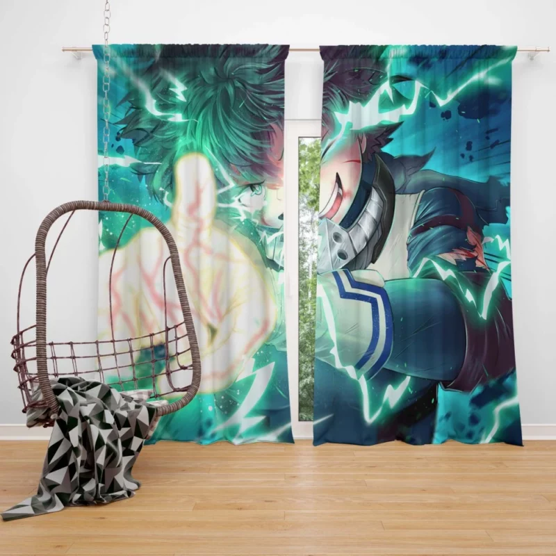 Delaware SMASHHHHH Midoriya Battle Cry Anime Curtain