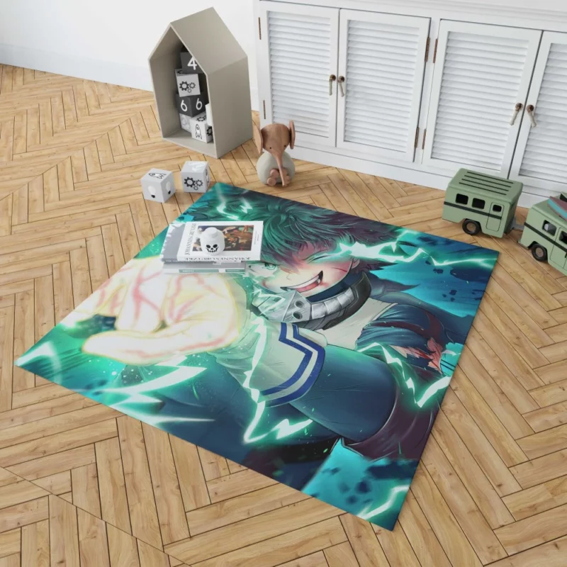 Delaware SMASHHHHH Midoriya Battle Cry Anime Rug 1