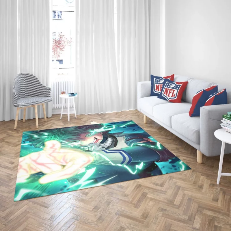 Delaware SMASHHHHH Midoriya Battle Cry Anime Rug 2