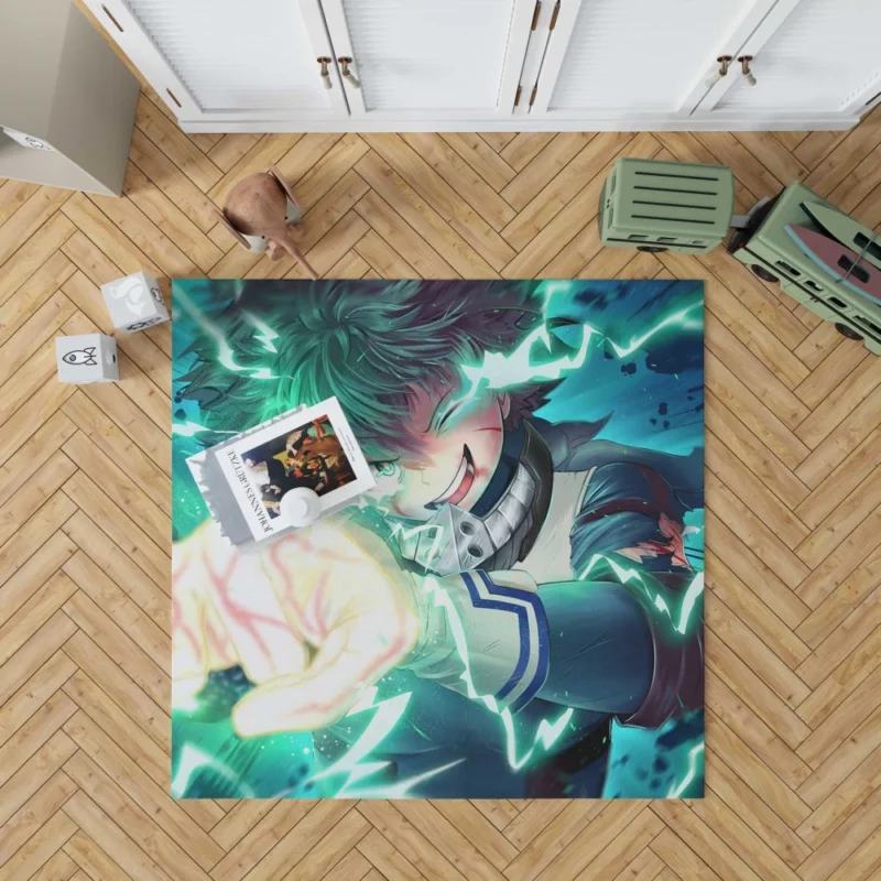 Delaware SMASHHHHH Midoriya Battle Cry Anime Rug