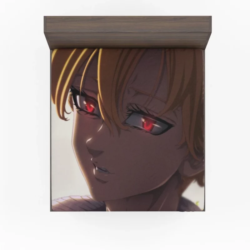 Demon Girl Meliodas Fiery Eyes Anime Fitted Sheet