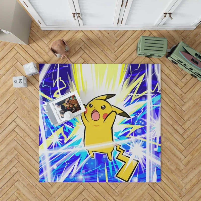 Detective Pikachu Coffee Break Anime Rug