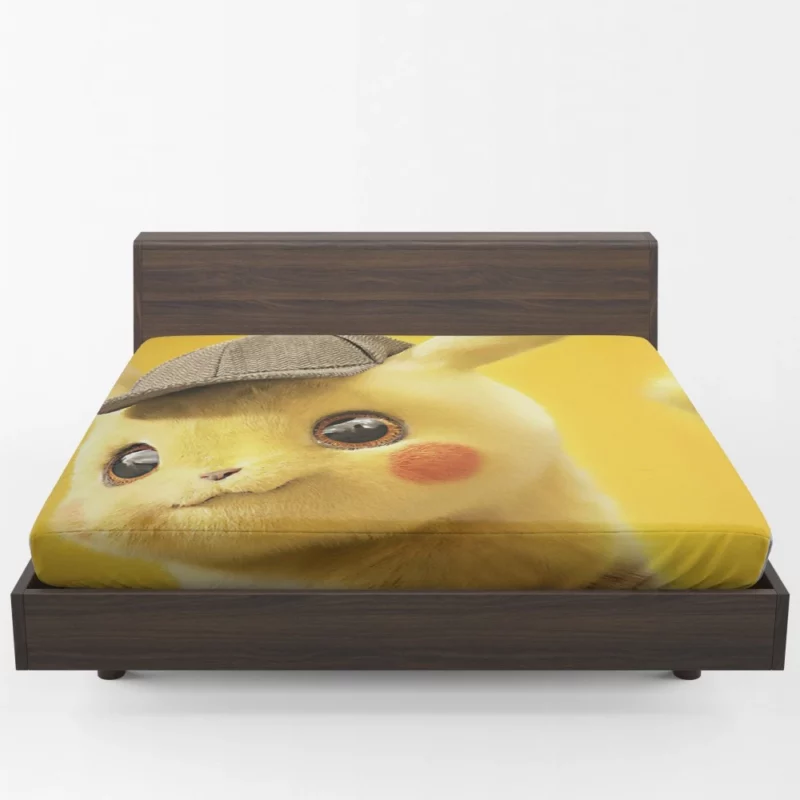 Detective Pikachu Coffee Moments Anime Fitted Sheet 1