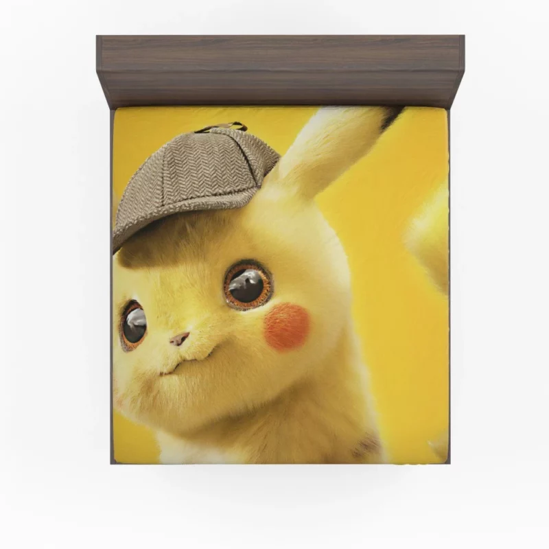 Detective Pikachu Coffee Moments Anime Fitted Sheet