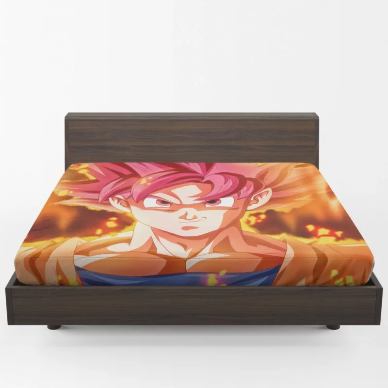 Dragon Ball Super Godku Rises Anime Fitted Sheet 1