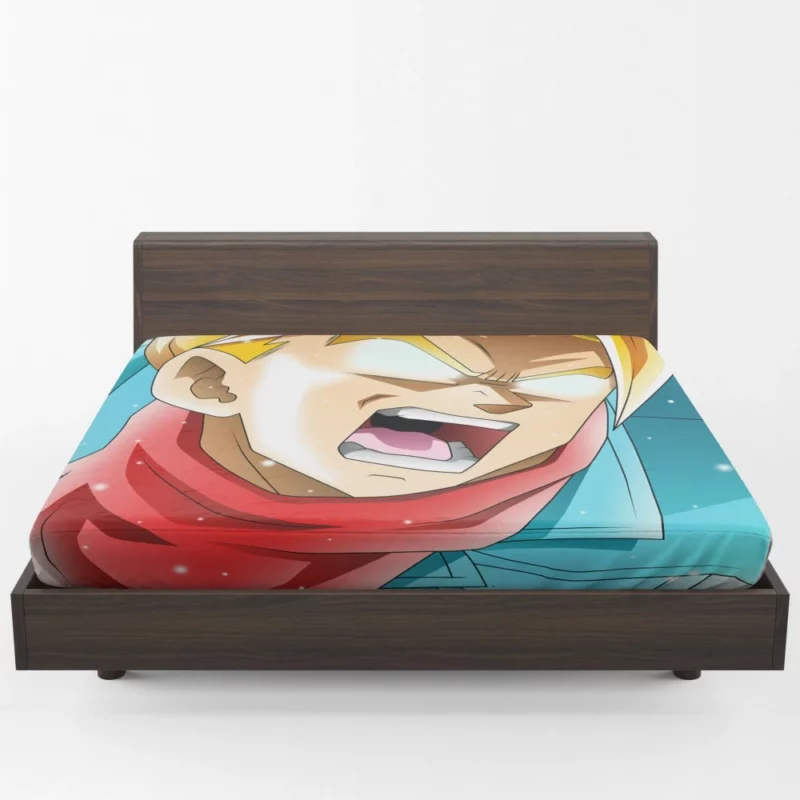 Dragon Ball Super Trunks Impact Anime Fitted Sheet 1