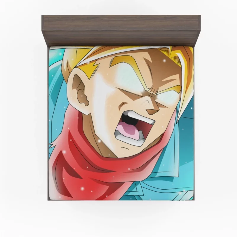 Dragon Ball Super Trunks Impact Anime Fitted Sheet