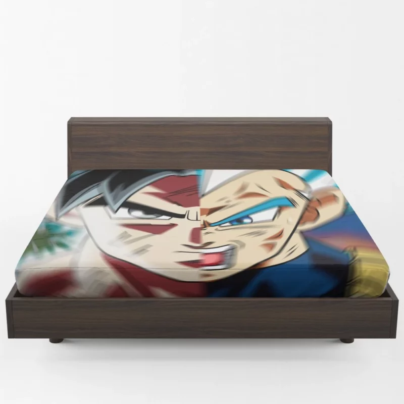 Dynamic Duo Goku and Vegeta Adventures Anime Fitted Sheet 1