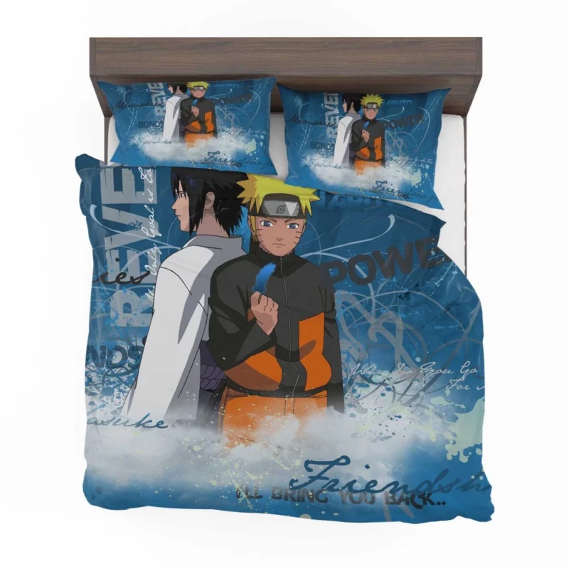 Dynamic Duo Naruto and Sasuke Anime Bedding Set 1