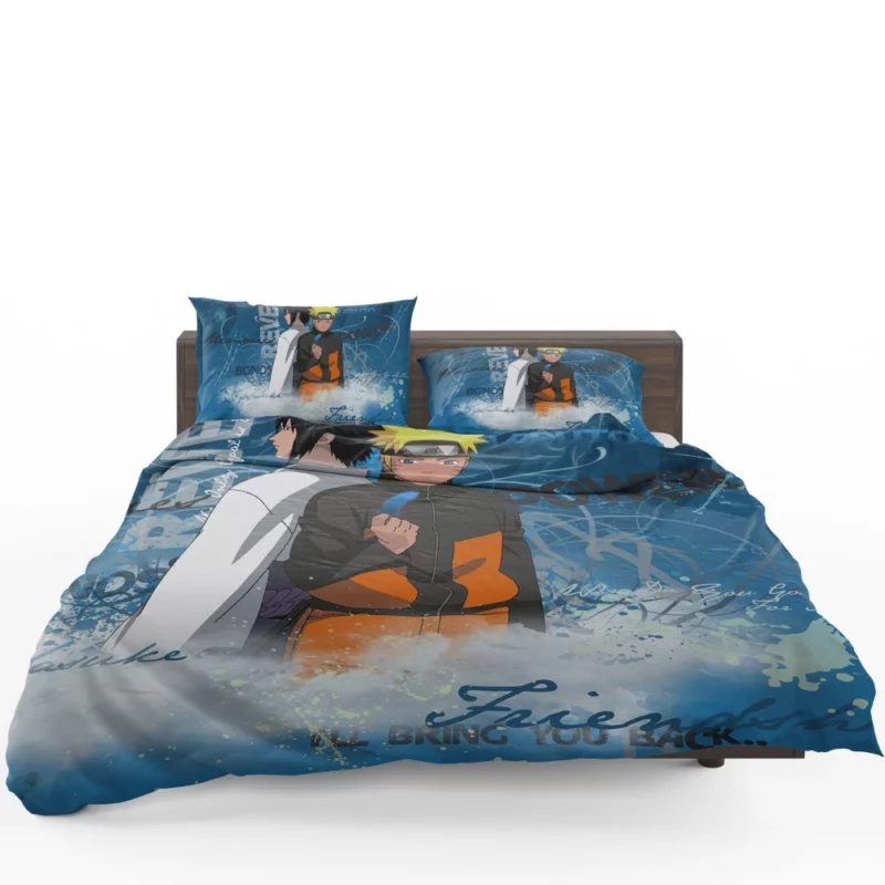 Dynamic Duo Naruto and Sasuke Anime Bedding Set