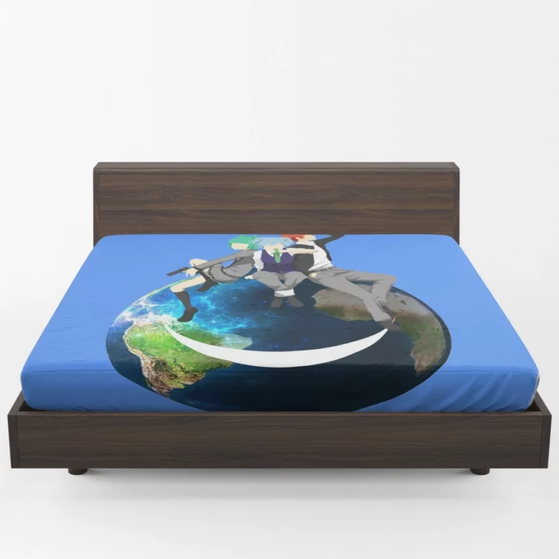 Earth Day Nagisa and Karma Connection Anime Fitted Sheet 1