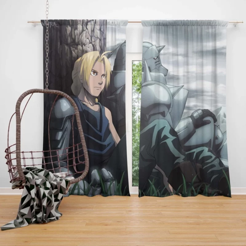 Edward & Alphonse Adventure Anime Curtain