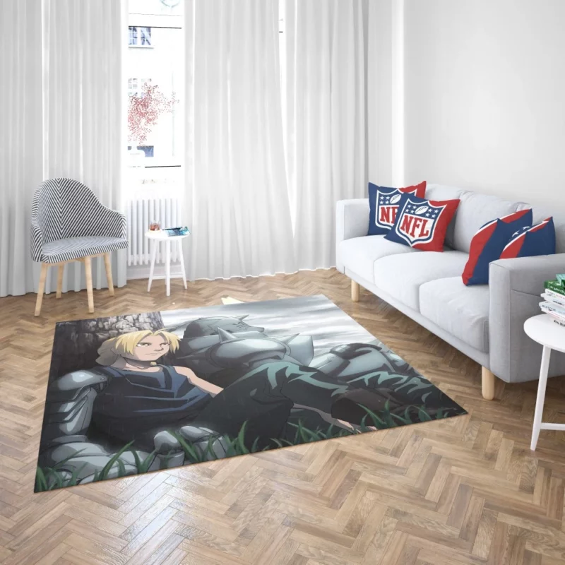 Edward & Alphonse Adventure Anime Rug 2