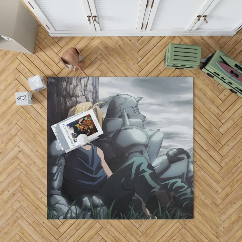 Edward & Alphonse Adventure Anime Rug