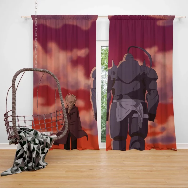 Edward & Alphonse Quest Anime Curtain