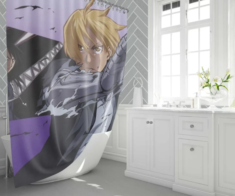 Edward & Alphonse Story Anime Shower Curtain 1