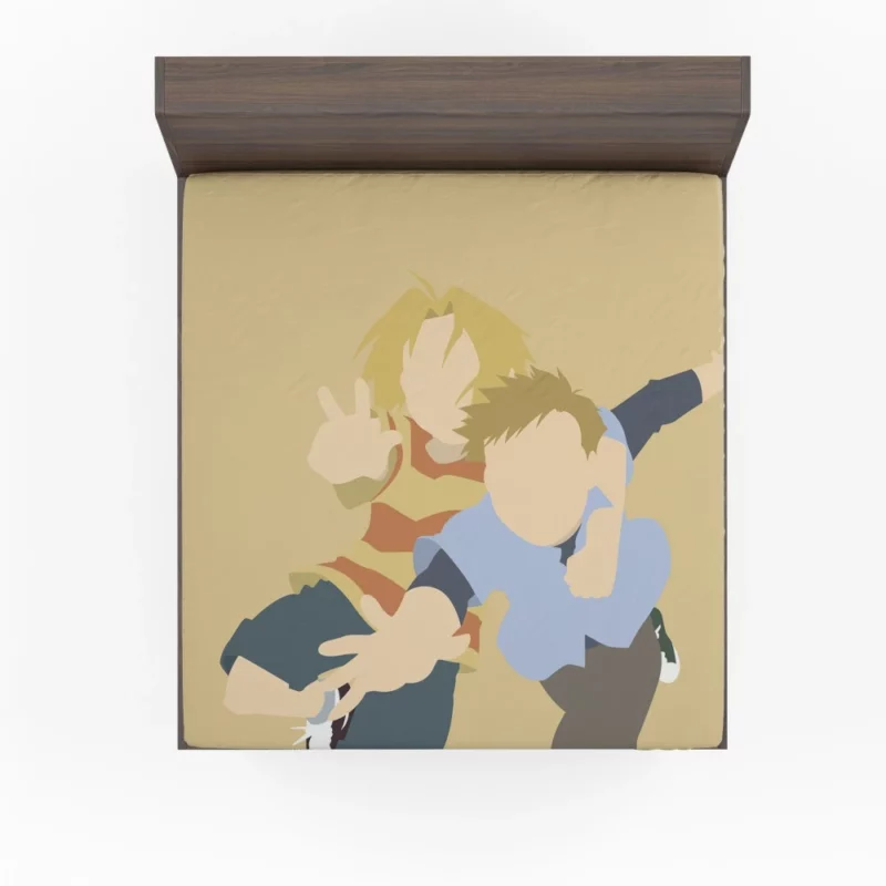 Edward & Alphonse Unbreakable Bond Anime Fitted Sheet