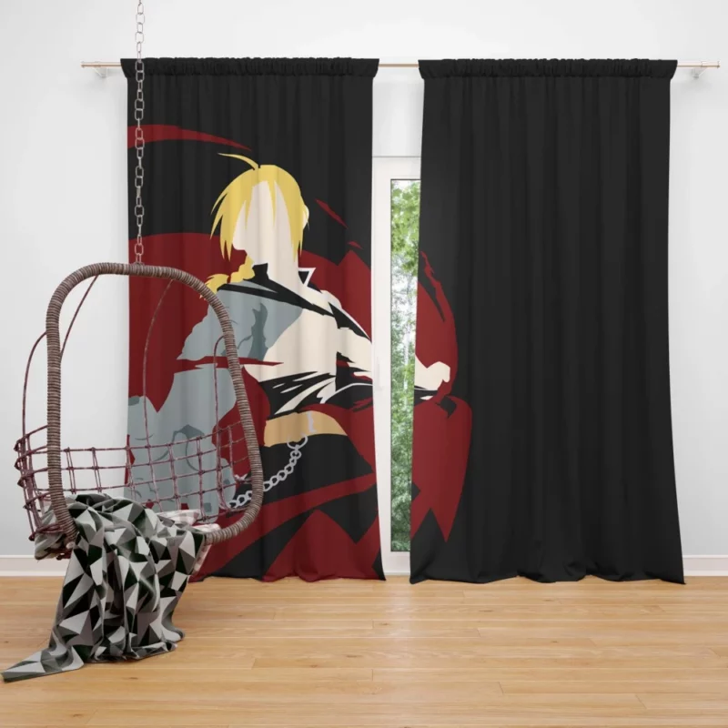 Edward Elric Alchemical Journey Anime Curtain