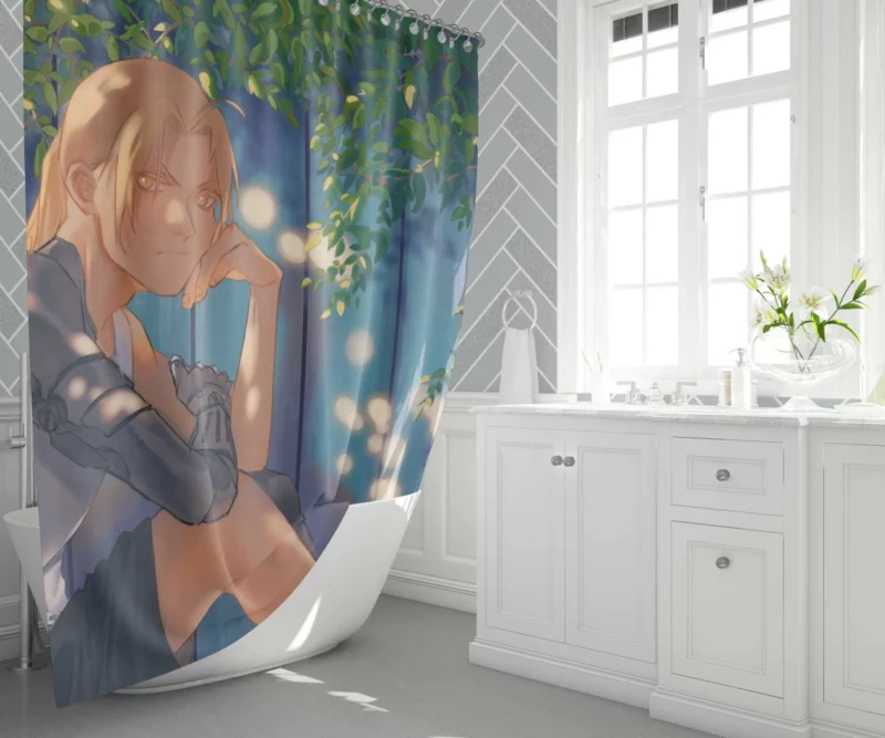 Edward Elric Alchemical Legacy Anime Shower Curtain 1