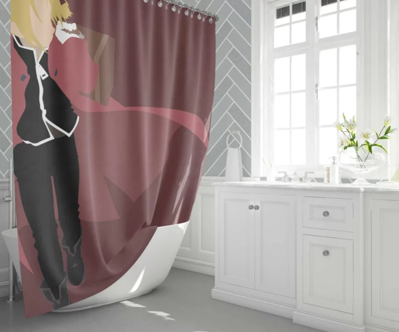 Edward Elric Alchemical Quest Anime Shower Curtain 1