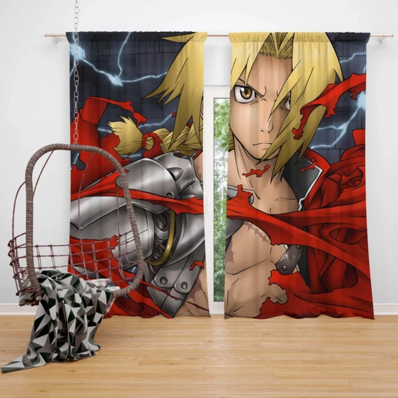 Edward Elric Alchemical Saga Anime Curtain