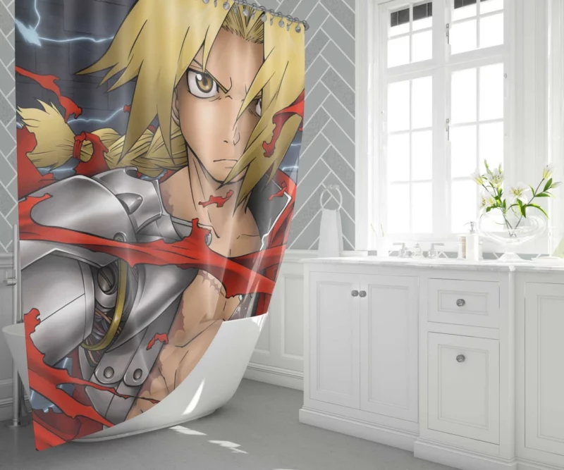 Edward Elric Alchemical Saga Anime Shower Curtain 1