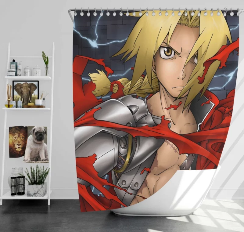 Edward Elric Alchemical Saga Anime Shower Curtain