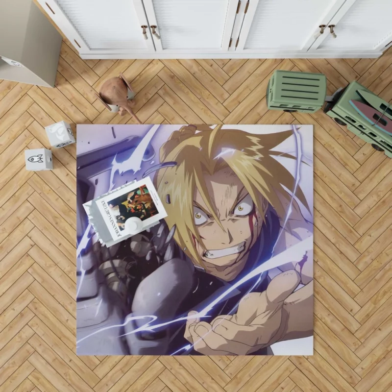 Edward Elric Heroic Journey Anime Rug