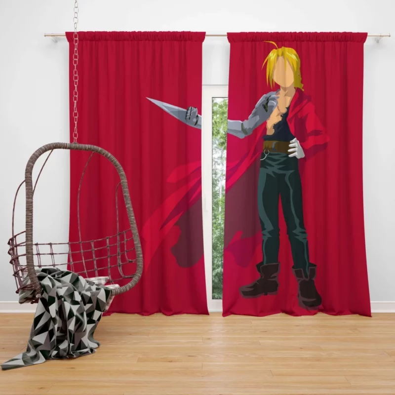 Edward Elric Minimalist Hero Anime Curtain