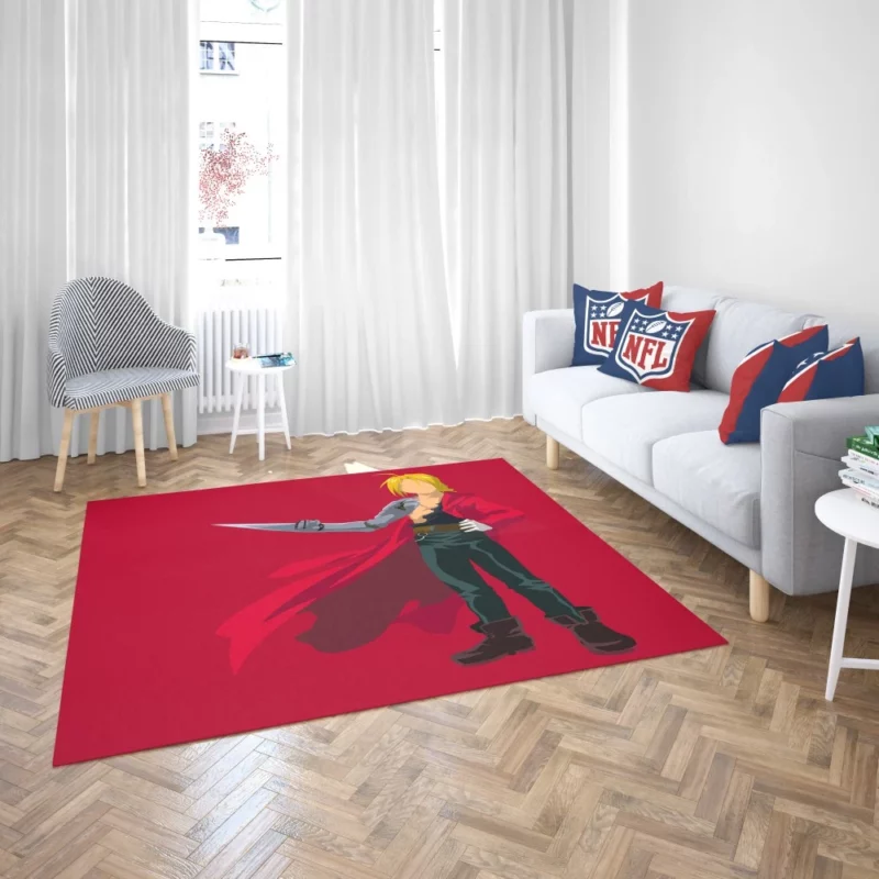 Edward Elric Minimalist Hero Anime Rug 2