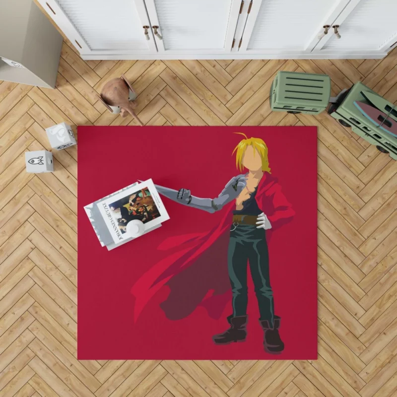 Edward Elric Minimalist Hero Anime Rug