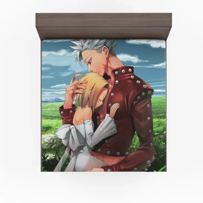 Elaine and Ban Unbreakable Bond Anime Fitted Sheet